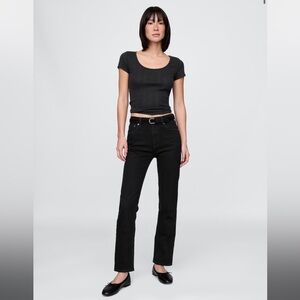 GAP Women's Black 90s Straight Leg Jeans